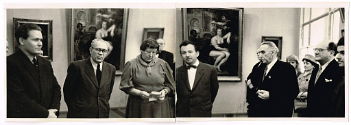 художник Щербаков Борис Валентинович на персональной выставке работ 